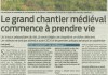 Photo Le Grand Chantier Médiéval commence à prendre vie